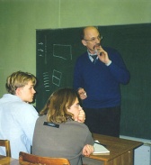 Занятия со студентами из Швеции. 1999 год