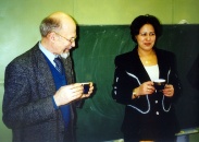 После защиты дипломов со студенткой из Марокко. 1999 год